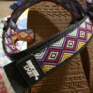 Multicolor Geometric Patterned Strap